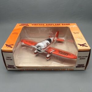 1929 TRAVEL AIR VINTAGE AIRPLANE BANK 1992 Posted Especially For Skycarm